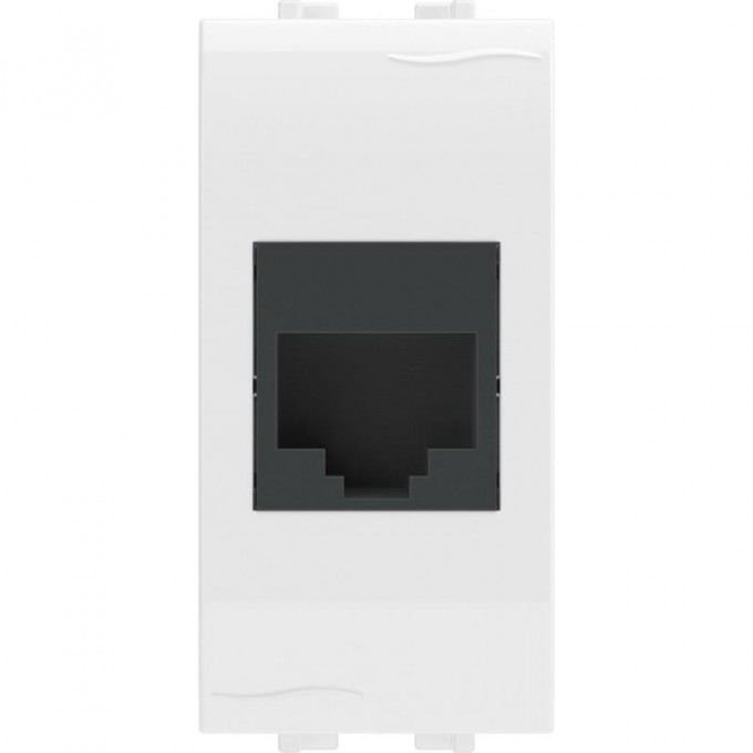 Компьютерная розетка RJ45 DKC "BRAVA" кат.5e, белая, 1 модуль 76654B Компьютерная розетка RJ45 DKC "BRAVA" кат.5e, белая, 1 модуль 76654B