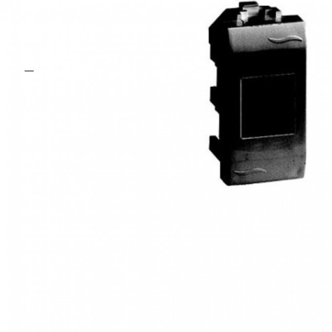 Компьютерная розетка RJ45 DKC "BRAVA" кат.6A, 8P8C, черная, 1мод 77678N Компьютерная розетка RJ45 DKC "BRAVA" кат.6A, 8P8C, черная, 1мод 77678N