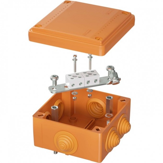 Коробка пластиковая DKC FS с кабельными вводами и клеммниками, IP55, 100х100х50 мм, 4р, 450V, 6A, 4 мм2 FSB11404 Коробка пластиковая DKC FS с кабельными вводами и клеммниками, IP55, 100х100х50 мм, 4р, 450V, 6A, 4 мм2 FSB11404