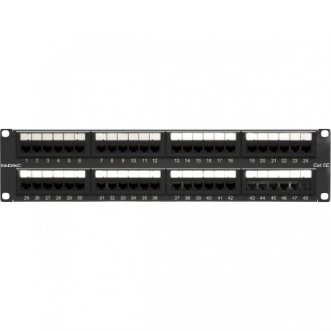 Патч-панель DKC 192UCAT5E 48 портов RJ45 неэкранированная RN5PPU242 Патч-панель DKC 192UCAT5E 48 портов RJ45 неэкранированная RN5PPU242