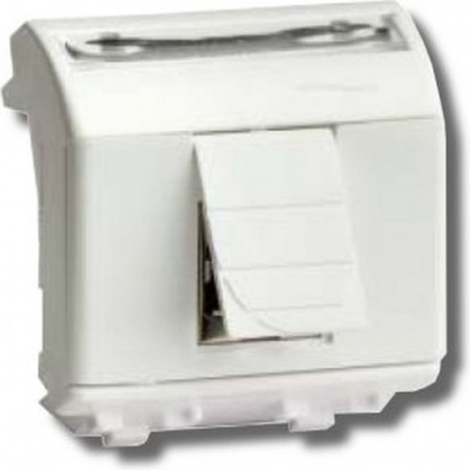 Розетка компьютерная DKC 1-м СП 2мод. Brava RJ45 кат.5E белая 76655B Розетка компьютерная DKC 1-м СП 2мод. Brava RJ45 кат.5E белая 76655B