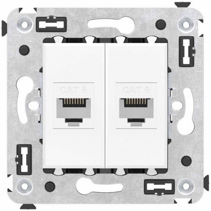 Розетка компьютерная DKC 2-м СП Avanti "Белое облако" RJ45 кат.6 без шторок механизм 4400694 Розетка компьютерная DKC 2-м СП Avanti "Белое облако" RJ45 кат.6 без шторок механизм 4400694