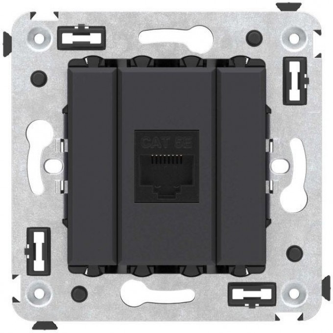 Розетка компьютерная DKC AVANTI СП RJ45 кат.5E, черный матовый, без шторок 4412663 Розетка компьютерная DKC AVANTI СП RJ45 кат.5E, черный матовый, без шторок 4412663