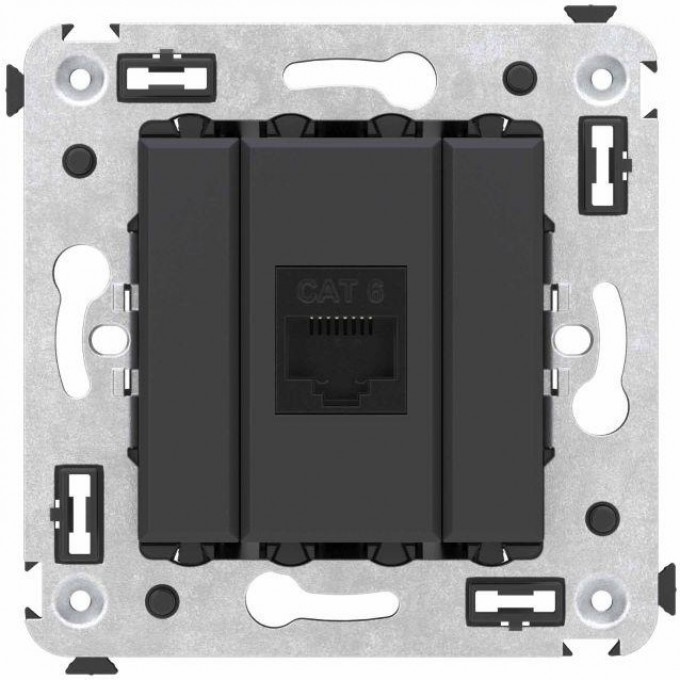 Розетка компьютерная DKC AVANTI СП RJ45 кат.6, черный матовый, без шторок 4412693 Розетка компьютерная DKC AVANTI СП RJ45 кат.6, черный матовый, без шторок 4412693